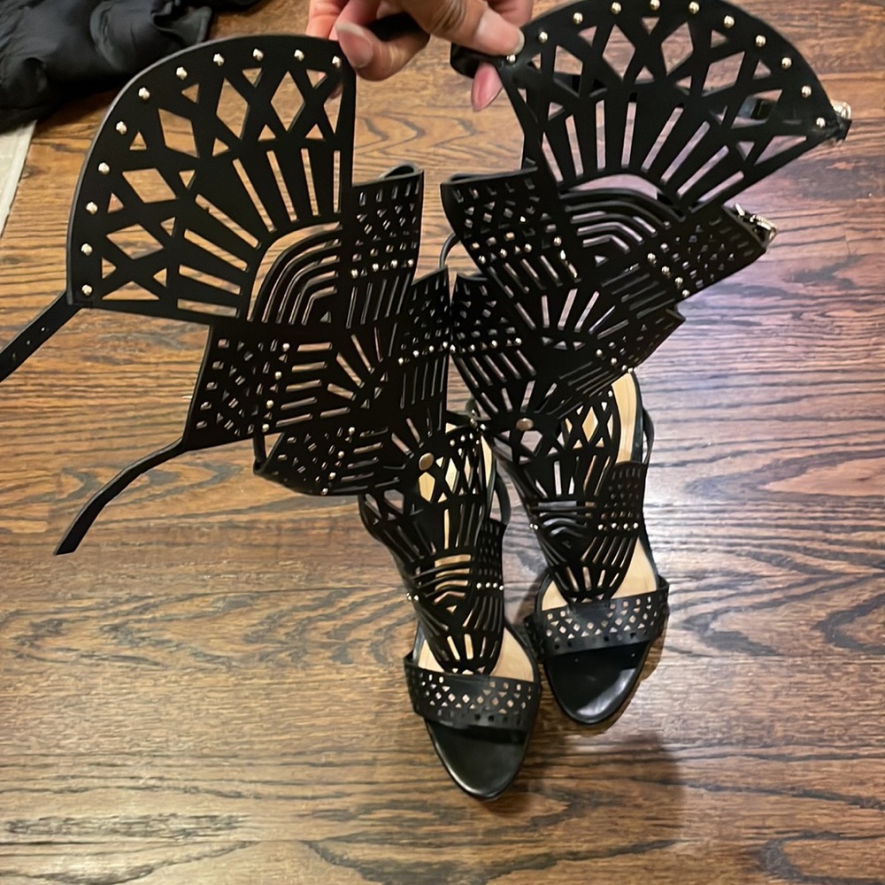 SCHUTZ Brasiliana Convertible Laser-Cut Sandal. NIB - Picture 10 of 16